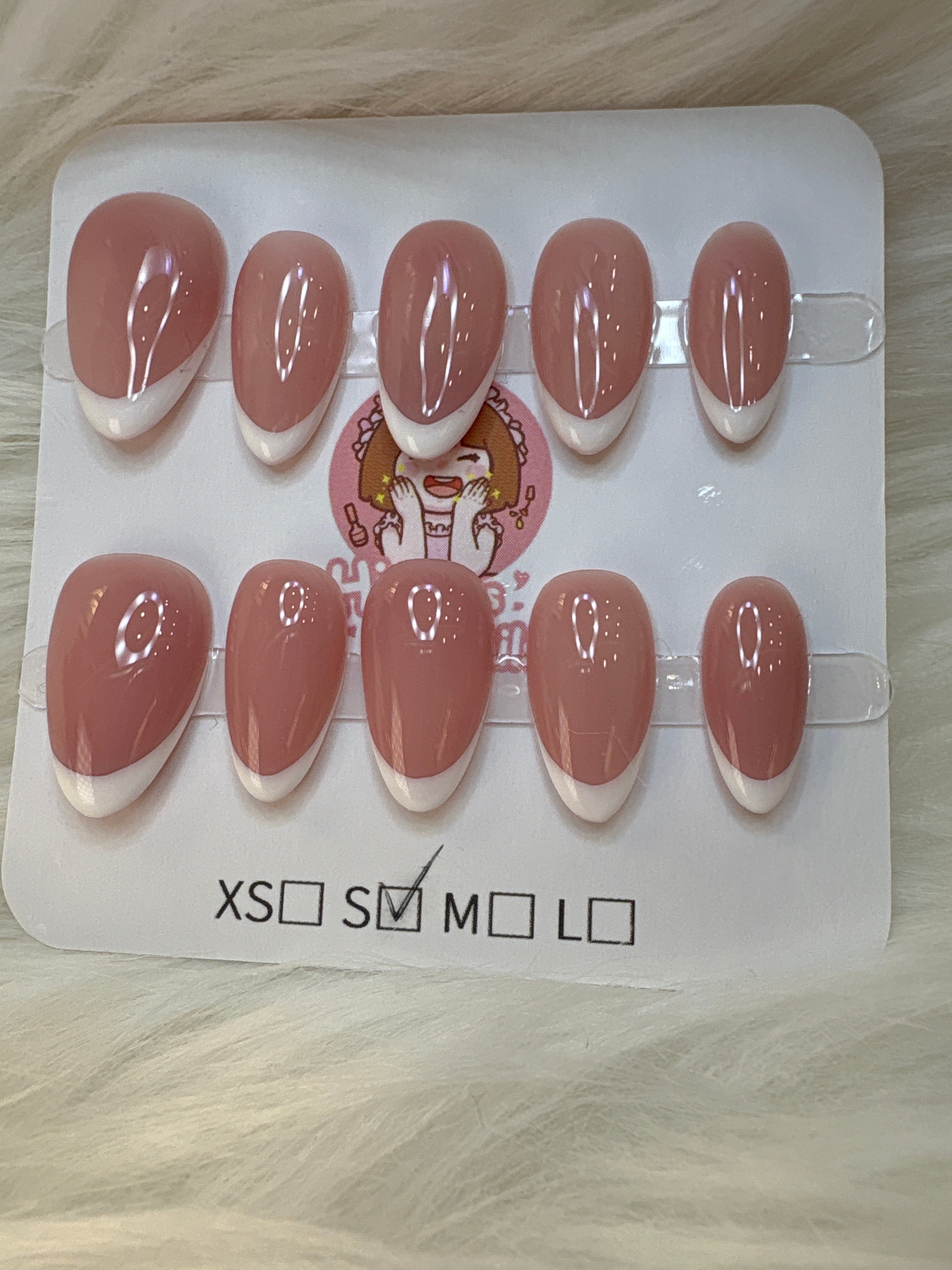 French Tip Almond (Short)