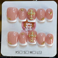 Golden Cross French Tip