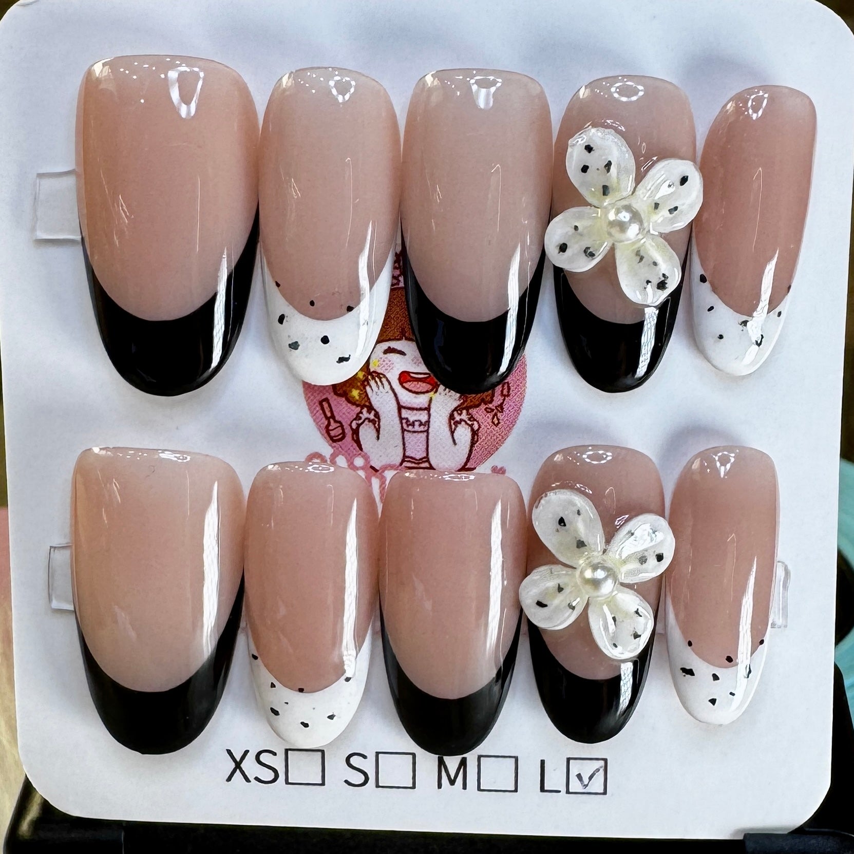 Black n White French Tip